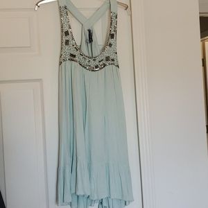 Design Lab Baby Doll Dress w/decorative beaded top